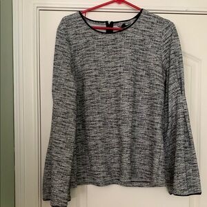 Banana Republic Gray Long Sleeve Blouse